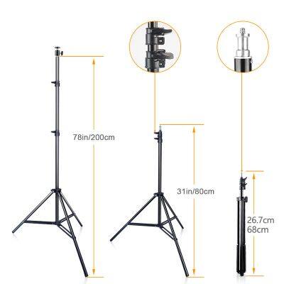 12 Inch LED Selfie Ring Light With Tripod 3 Lighting Modes 10 Brightness Levels 180 LED Bulbs