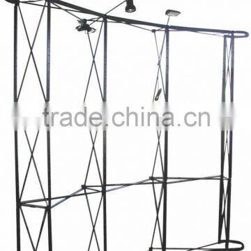 3x4 Aluminum Pop up Banner Stand Trade Show Pop up Wall, 10 ft Steel Frame