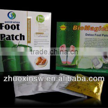 high quality bamboo detox foot patch with CE can OEM(10pcs/box)