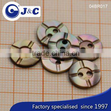 J&C Brown MOP Shell Buttons,pearl Shell Buttons for Fashion Shirt.BR016, BR017 photo-3