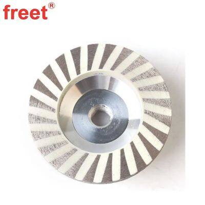 100mm Resin Filled Diamond Turbo Cup Wheels Aluminum Backer for Grinding Concrete
