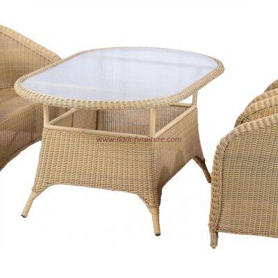 All Weather Waterproof and Sun Resistant Outdoor Garden Furniture Outdoor Table Elegant Dining Set photo-2