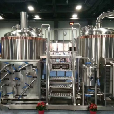 Stainless Steel Brewing Vessel With CIP Cleaning System