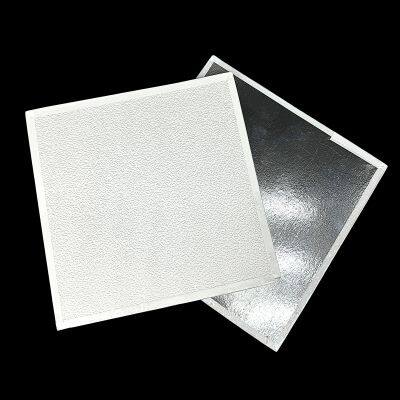 9.5mm Thick PVC Laminated Gypsum Ceiling Panel 595x595mm for Educational Institutions and Public Areas