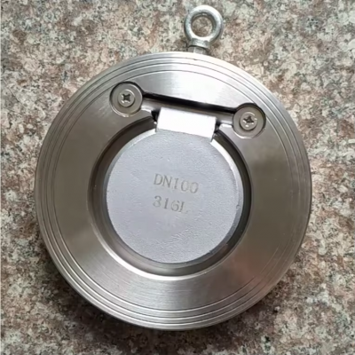 GOST 150LB Butterfly Stainless Steel Spring Wafer CF8m Single Disc Check Valve Wafer Type Round Thin DN500 Reliable Check Valve photo-5