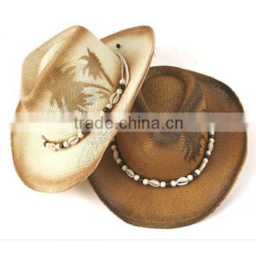 2015 Unisex Top quality foldable sun hats bulk straw cowboy hats Straw Beach Hat Sun