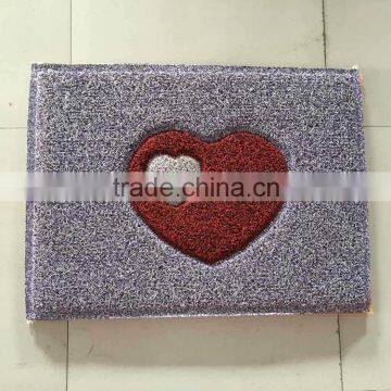 Customized double color pvc door mat