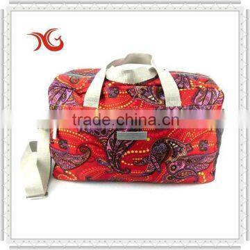 2015 fashion flower design travel bag