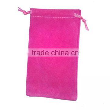 Pink Velvet Gift Drawstring Pouch