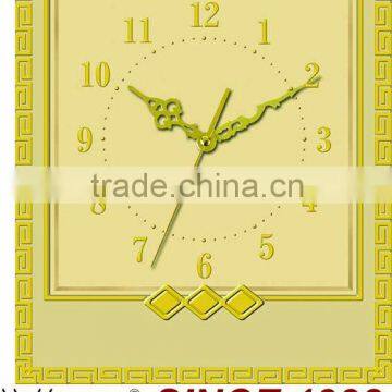 Decorative Plastic Wall Clock with Quartz
