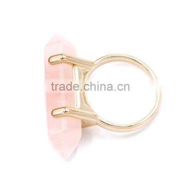Wholesale Fashion Single Modena Bullet Stone Gold Jewelry Finger Ring photo-3