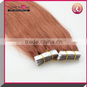 High grade Brazilian virgin hair wholesale Tape-in hair extension pu skin weft seamless hair extension