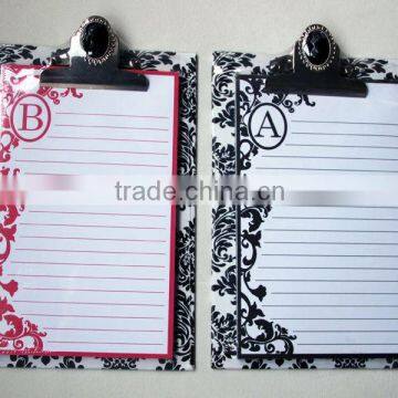 metal clip notebook clipboard with pen