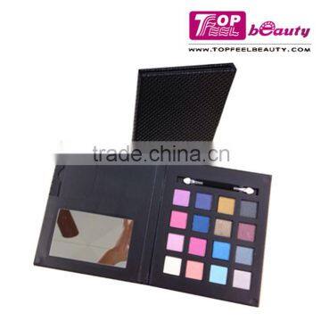 16 colors cute eyeshadow palette case 2015 OEM makeup products Ladies cosmetics