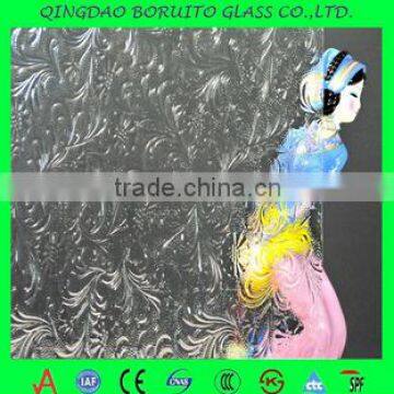 Factory Price 3-8mm Baroque Patterned Glass photo-6