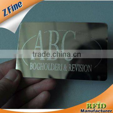 Cheap Die cut metal business cards business visiting card /metal busniess card