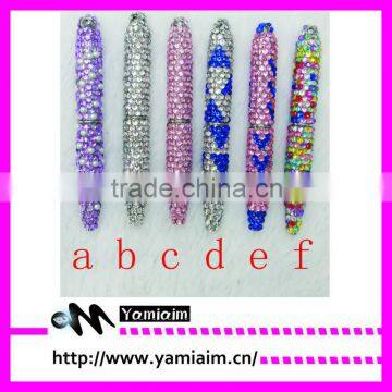 Handmade crystal rhinestone pen crystal bling ball pen