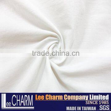 White Thin Elastic Plain Fabric Nylon Spandex