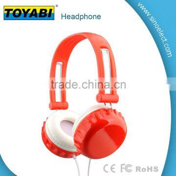 novelty wired headphone OEM logo imprinting supported headset