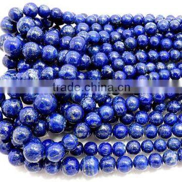 Lapis Lazuli Plane Roundlle Beads 4.5X13MM Approx