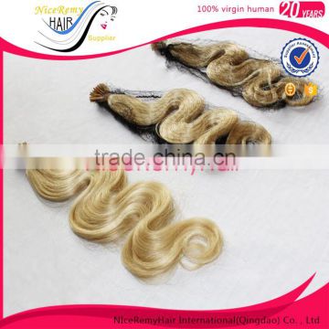 Top quality i tip hair extensions wholesale 100% human hair i tip hair extension