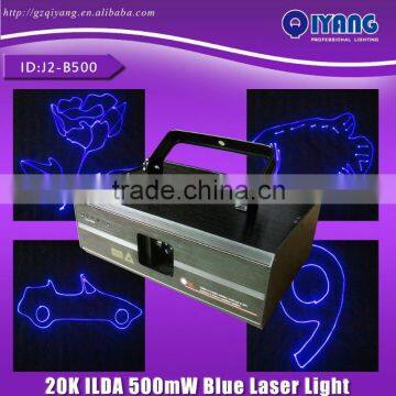 ilda 20k 500mw animation 445nm blue mini laser light show projector