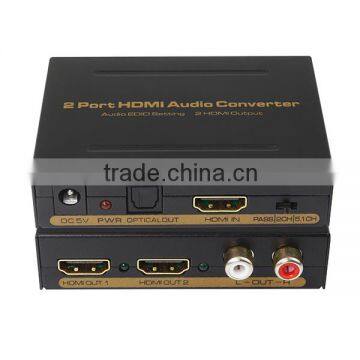 Audio EDID Setting & 2 HDMI Output converter