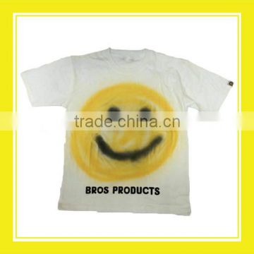 Product Bros Kids Unisex Smile With Printed Short Sleeve White T-shirt