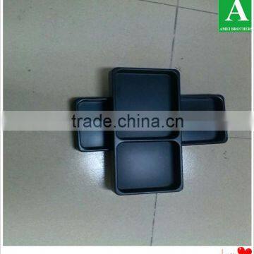 Custom Black ps Thick Compartments Hotel Tray photo-5