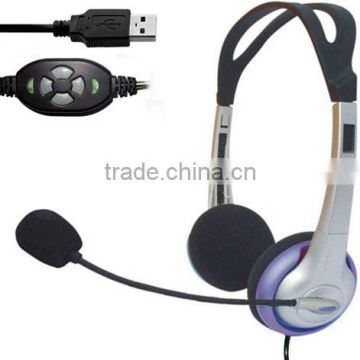 Stereo USB VOIP Headsets for computer/PC