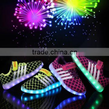 Kids Children USB Charging Light Up Flashing LED Sneaker Luminous Shoes