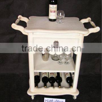 French style shabby chic wood wine holder for living room