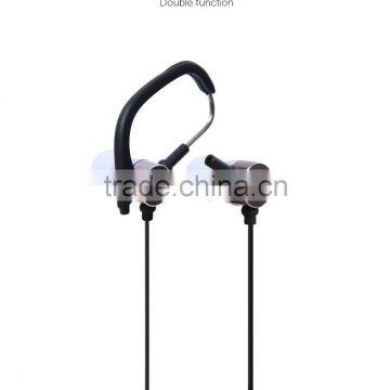 New Hot Sele Metal Bass Headphones With Mic Wired Control Ear-hook Sport Headphone photo-2