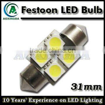 5050 31mm 4SMD Car Interior Festoon Dome Bulb Light