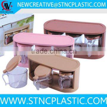 plastic seasoning container with rack new arrival