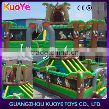 jungle inflatable commercial large trampolines park animal club inflatable trampoline city cheap trampoline inflatable