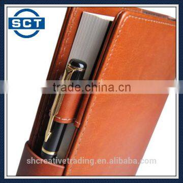 Personalized Executive Leather Portfolio Notebook with Lock Password Lined