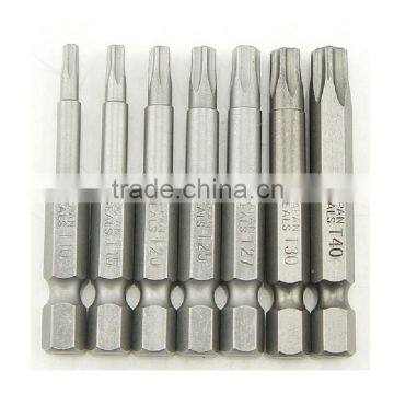 1/4 Inch Magnetic Pentacle Star Head Screwdriver Bits Electric Screwdriver Bit 50mm Length AR-56