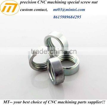 custom CNC machining precision metal round nut