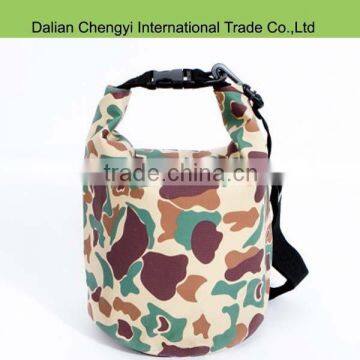 Qualified colorful camouflage waterproof pvc surfing dry bag