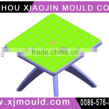 good quality long lifetime plastic square table injection mould