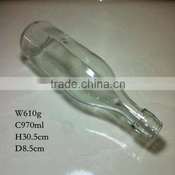 1000ml clear glass oil bottle