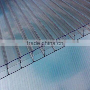 3 wall w-structure polycarbonate U-lock hollow sheets / multi-wall pc roofing sheet/pc panel