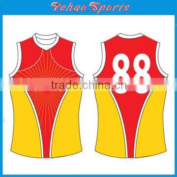 hot selling latest sublimated rugby jersey AFL jumper