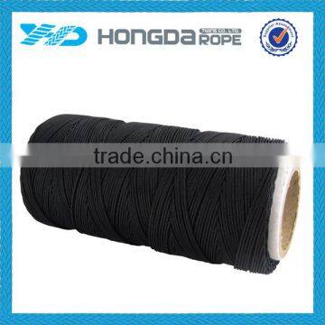 Black 8 strand braided nylon twine 2 mm