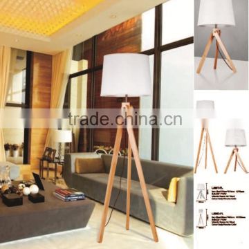 Wood table lamp/simple floor light LBMT-FL/LBMD-FL