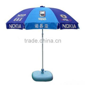 advertising beach umbrella