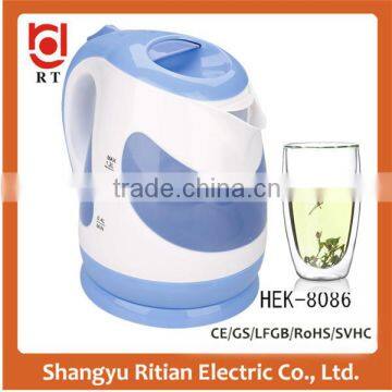 new design kitchen appliances 1.2L mini plastic electric water kettle