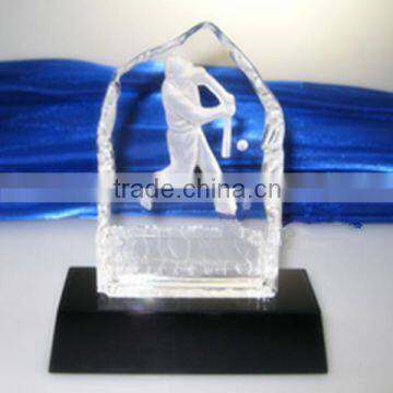 Clear Crystal 3D Laser Engraving For Glof Crystal Iceberg photo-2
