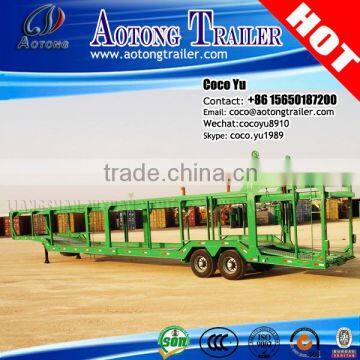 Cheap 2015 Double-axle Car Transport Semi Truck Trailer Manufacturers photo-4
